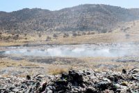 در پایتخت طبیعت ایران؛ استقبال از گردشگران با دود زباله ها